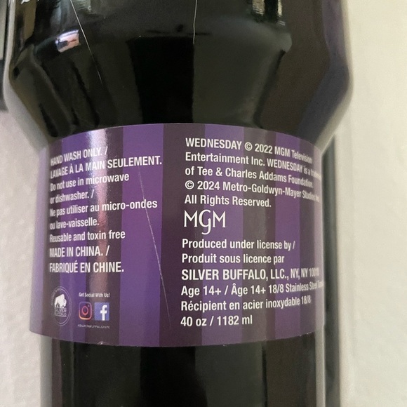 Wednesday Addams 40oz stainless steel tumbler - Picture 4 of 8